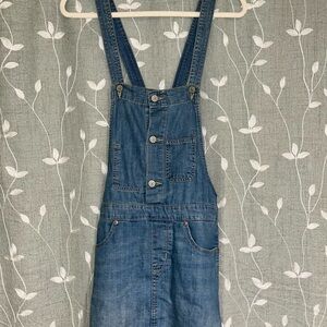 Vintage Denim Blue Women's Overall Dress